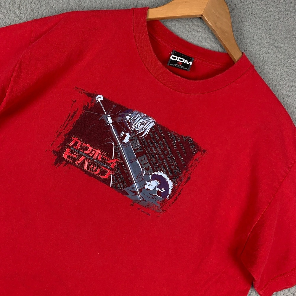 Vintage‎ 90s Y2K Cowboy Bebop T-Shirt Mens Large Spike Spiegel Vicious ODM Anime